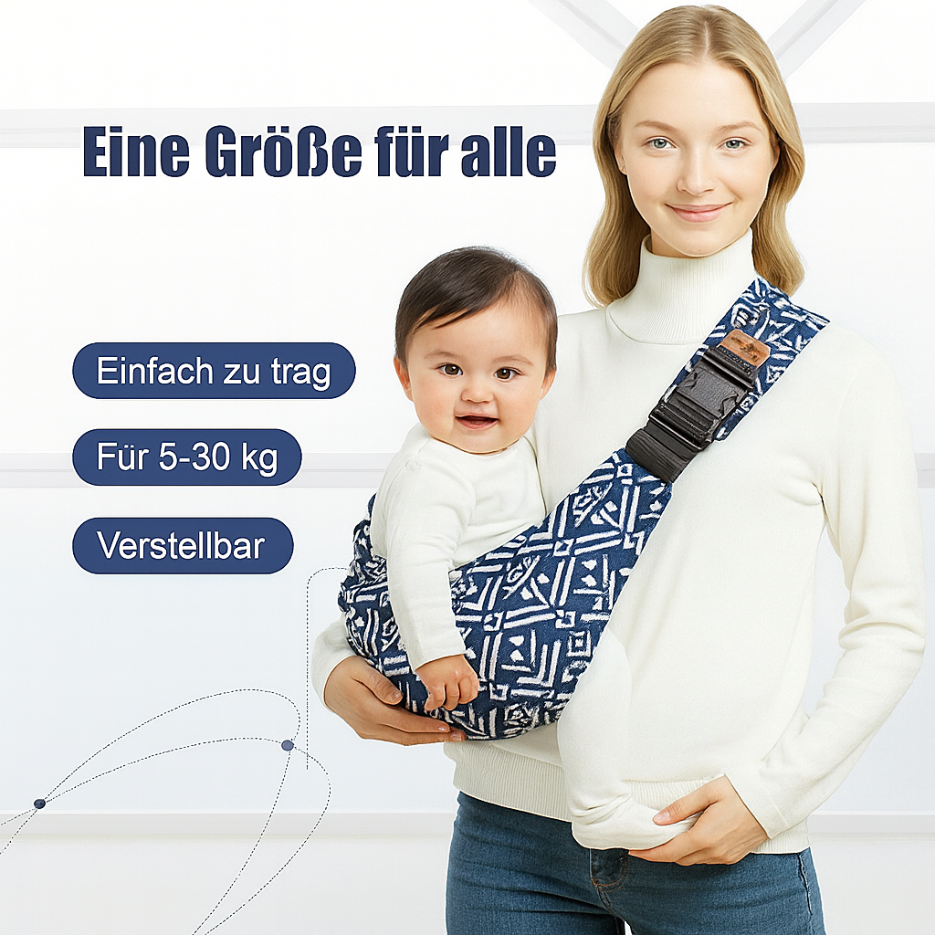 „Näher als Nähe“  Die ergonomische Babytrage, die Körper & Herz verbindet