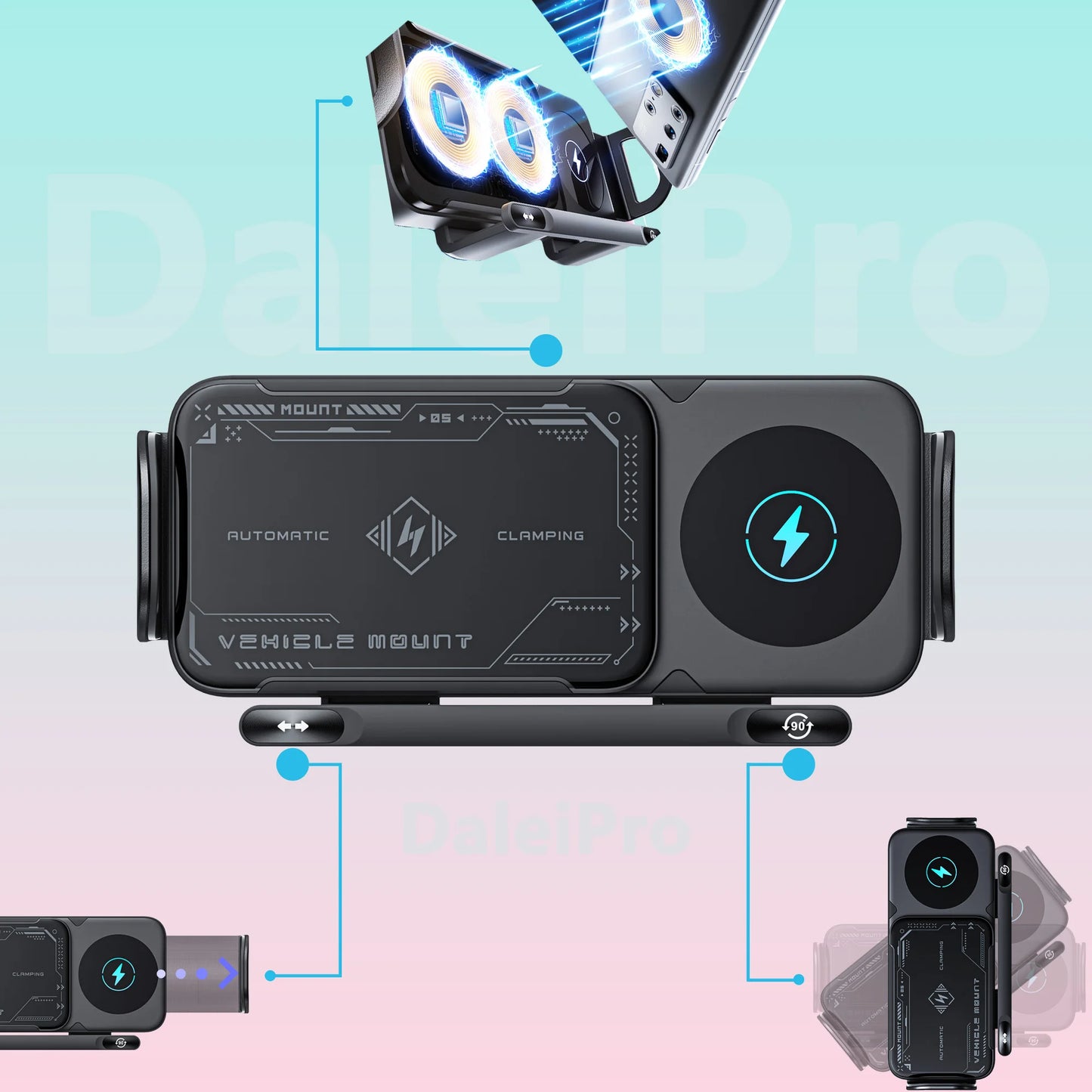 PowerGrip™️ – Der smarte Auto-Handyhalter